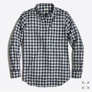 J. Crew Gingham Button Up